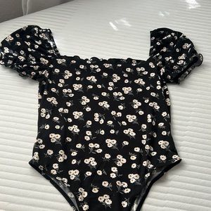 Floral top bodysuit